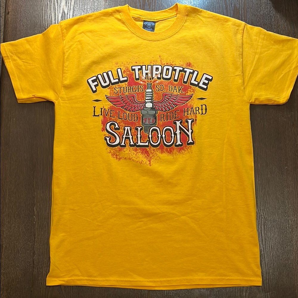 Orange Full throttle Graphic T-Shirt